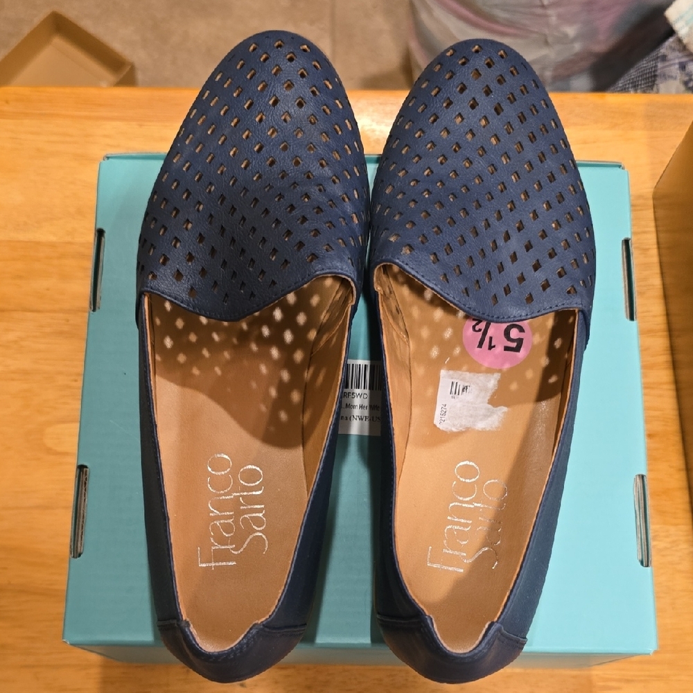 Franco Sarto Women's Blue Loafers